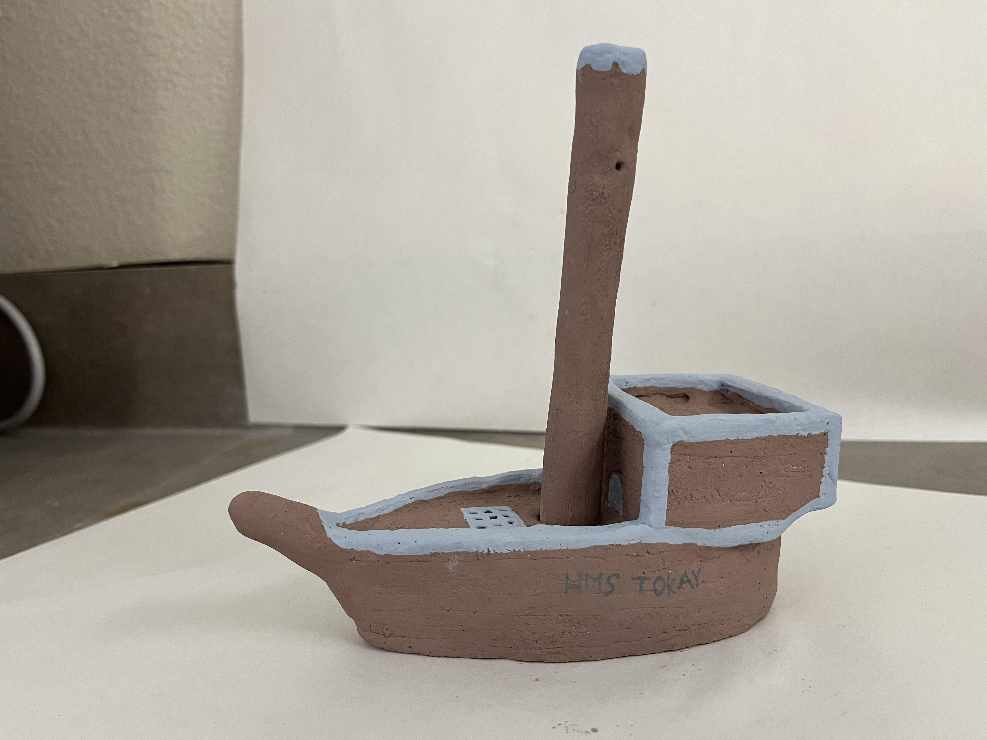 Unfired sailboat